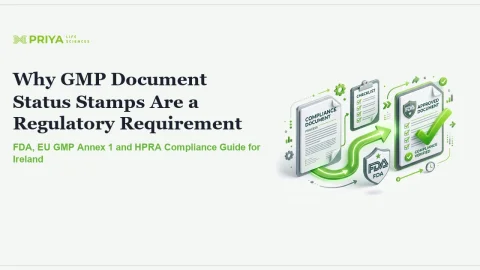 Why GMP Document Status Stamps Are a Regulatory Requirement: FDA, EU GMP Annex 1 and HPRA Guide for Ireland