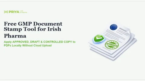 Free GMP Document Stamp Tool for Irish Pharma: Apply APPROVED, DRAFT and CONTROLLED COPY to PDFs Without Cloud Upload